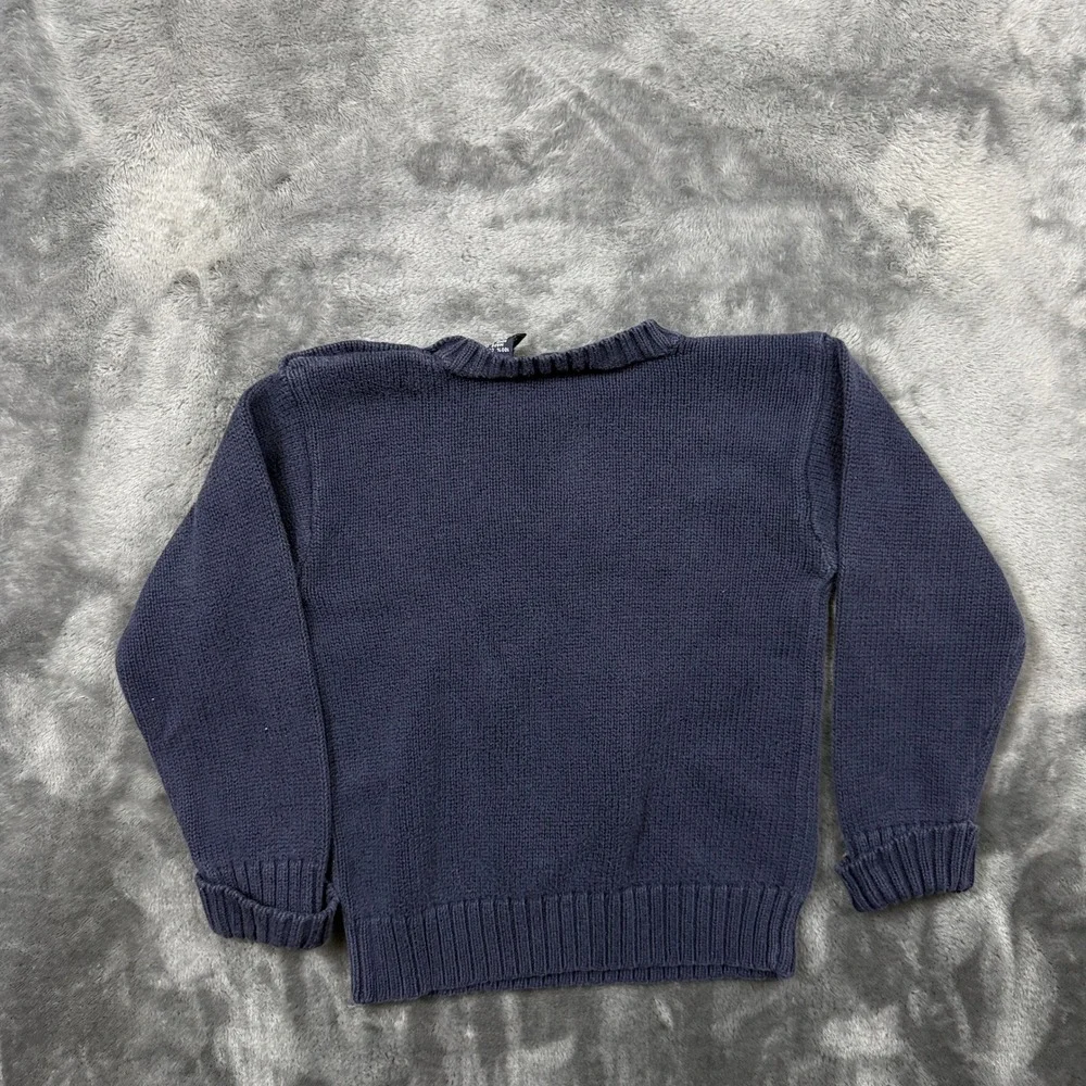 Ralph Lauren Sweater Toddler 2T Navy Blue American Flag Knit Button Shoulder